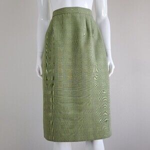 Vintage 90's Green Plaid Pencil Skirt